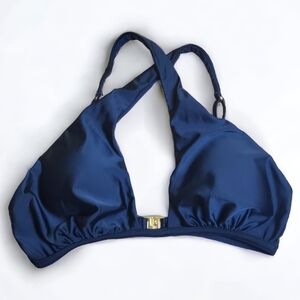 VIX Paula Hermanny Black Crossed Bikini Top Size Medium